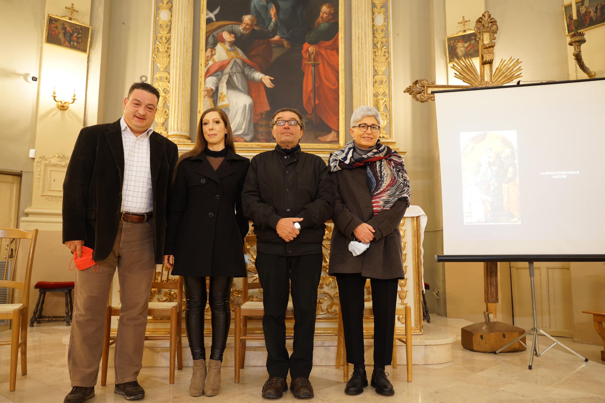 Restauro del quadro Madonna con Bambino e santi Pietro, Gregorio e Paolo | MonsanoCult Informa